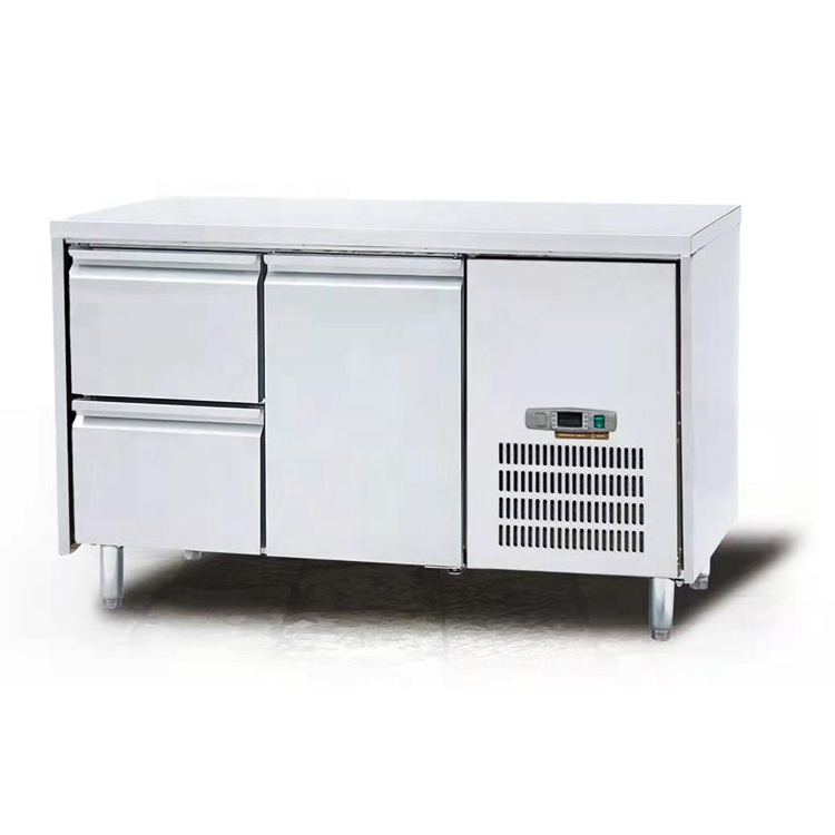 Stainless Steel Extra Deep Undercounter Refrigerator – 2 Drawers & 1 Door, Commercial Fridge